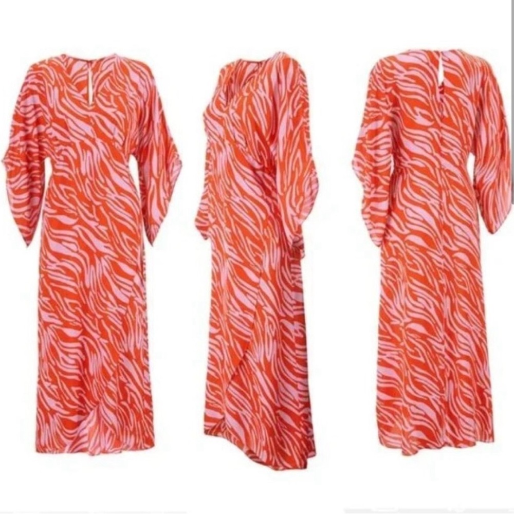 CAbi Women's Zebra Print Maxi Dress